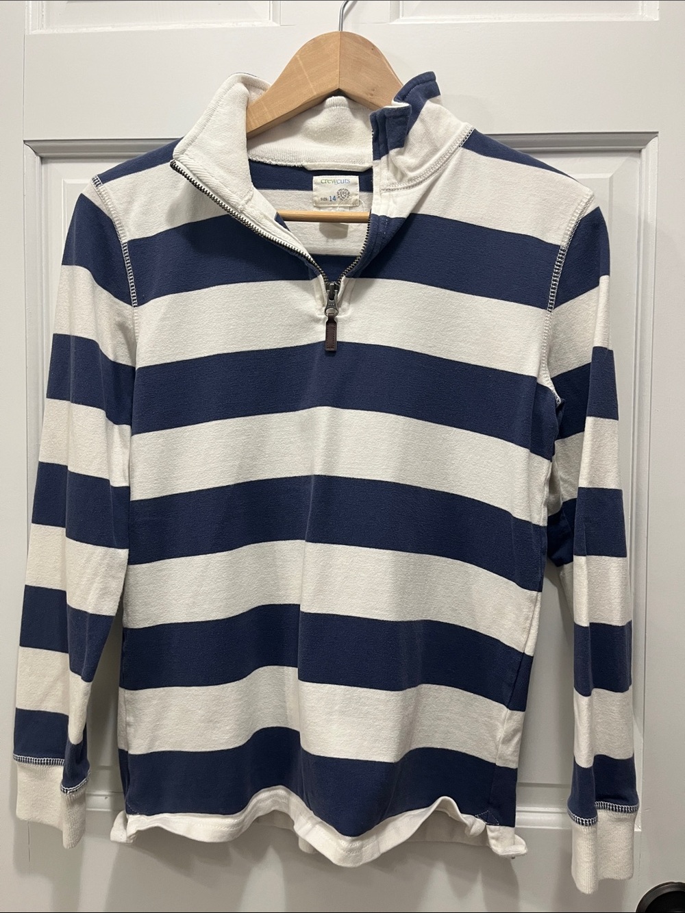 Crewcuts boys quarter zip size 14